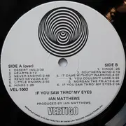 LP - Iain Matthews - If You Saw Thro' My Eyes - Gatefold