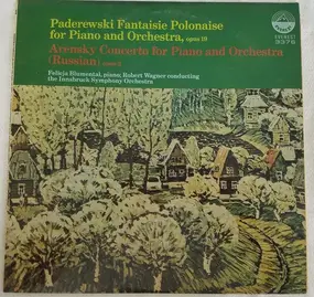 Ignacy Jan Paderewski - Fantaisie Polonaise For Piano And Orchestra Opus 19 / Concerto For Piano And Orchestra (Russian)