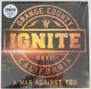 LP - Ignite - A War Against You - Gold Marbled Vinyl, Insert