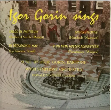 Igor Gorin / Donald Voorhees - Igor Gorin Sings