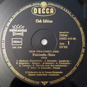 LP - Stravinsky - Pulcinella / Symphonie In Three Movements