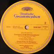 LP - Igor Stravinsky / Karajan, Berliner Philharmoniker - Symphony In C - Concerto In D - Circus Polka