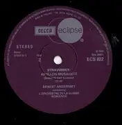 LP - Igor Stravinsky , L'Orchestre De La Suisse Romande , Motet Choir Of Geneva , Ernest Ansermet , Jacq - Les Noces, Part 1 / Apollon Musagete