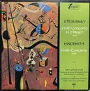 LP - Igor Stravinsky , Paul Hindemith , Ivry Gitlis , Orchestre Colonne , Harold Byrns , Westfälisches S - Violin Concerto In D Major / Violin Concerto