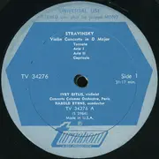LP - Igor Stravinsky , Paul Hindemith , Ivry Gitlis , Orchestre Colonne , Harold Byrns , Westfälisches S - Violin Concerto In D Major / Violin Concerto