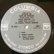LP - Igor Stravinsky - Piano Concertos