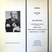LP - Igor Stravinsky , Quatuor Parrenin , Juan Guinjoan - Instrumental Works