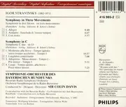 CD - Igor Stravinsky / Symphonie-Orchester Des Bayerischen Rundfunks , Sir Colin Davis - Symphony in C, Symphony in 3 Movements
