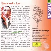 CD - Igor Stravinsky - Classikon 75: Strawinsky: Le Sacre Du Printemps / Pulcinella
