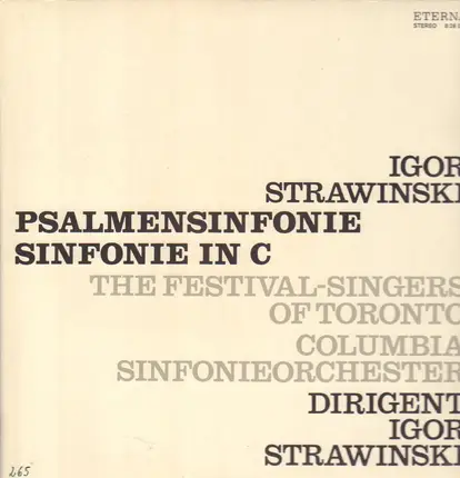 Igor Strawinski / Columbia Symphony Orchestra - Psalmensinfonie, Sinfonie in C