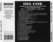CD - Ida Cox - Complete Recorded Works 1923-1938 In Chronological Order Volume 3 (1925-1927)