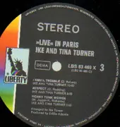 Double LP - Ike and Tina Turner - Live In Paris