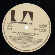 LP - Ike & Tina Turner - 'What You Hear Is What You Get' - Live At Carnegie Hall
