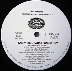 II D Extreme - If I Knew Then (What I Know Now)