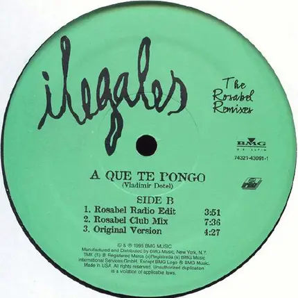 Ilegales - A Que Te Pongo (The Rosabel Remixes)
