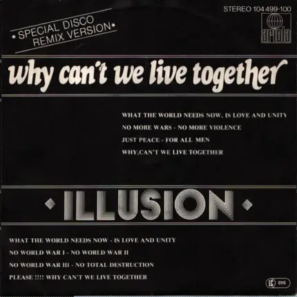 Illusion - Why Can't We Live Together