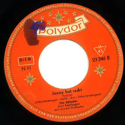 Illo Schieder - Bambino / Jonny Hat Recht