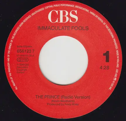 Immaculate Fools - The Prince