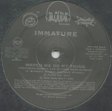 Immature - Watch Me Do My Thing