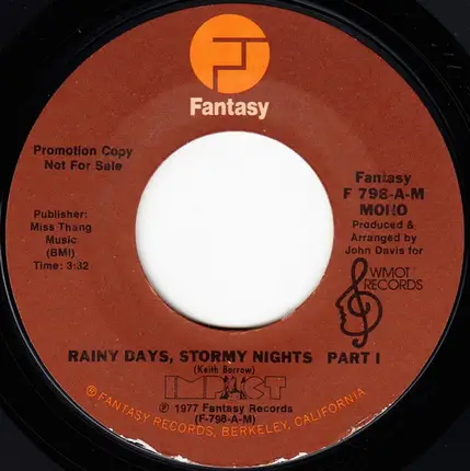Impact - Rainy Days, Stormy Nights   Part I
