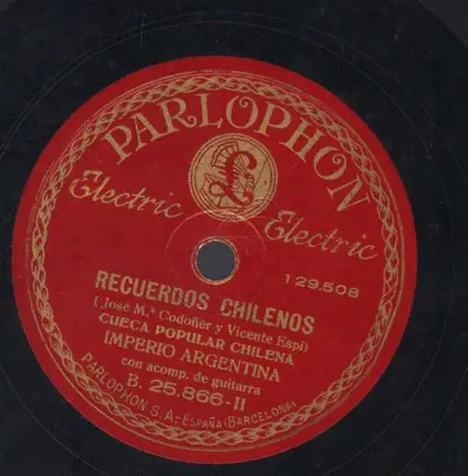 Imperio Argentina - Guitarra Mia / Recuerdos Chilenos