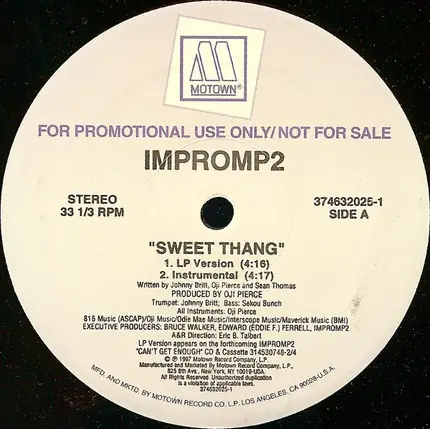 Impromp2 - Sweet Thang / Angel