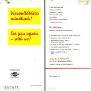 LP - Imre Palló , Vörös Sári , Mindszenti Ödön - Viszontlátásra Minálunk !
