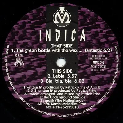 Indica - The Green Bottle With The Wax... Fantastic