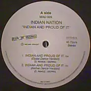 12inch Vinyl Single - Indian Nation - Indian And Proud Of It