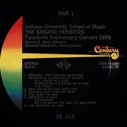LP - Indiana University Singing Hoosiers - Twentieth Anniversary Concert: April 18, 1970