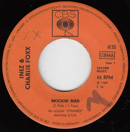 Inez And Charlie Foxx - Mockin' Bird / (1-2-3-4-5-6-7) Count The Days