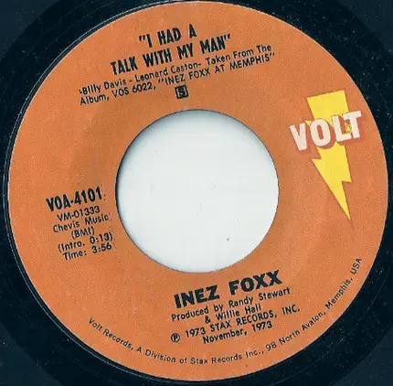 Inez Foxx - I Had A Talk With My Man / The Lady, The Doctor & The Prescription