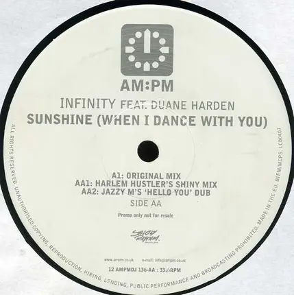 Infinity - Sunshine (When I Dance With You)
