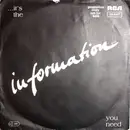 7inch Vinyl Single - Information - ...It's The Information You Need - Promo