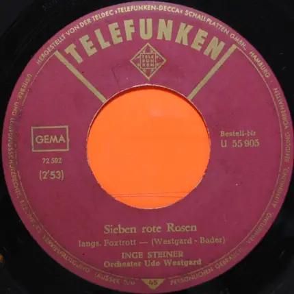 Inge Steiner - Sieben Rote Rosen
