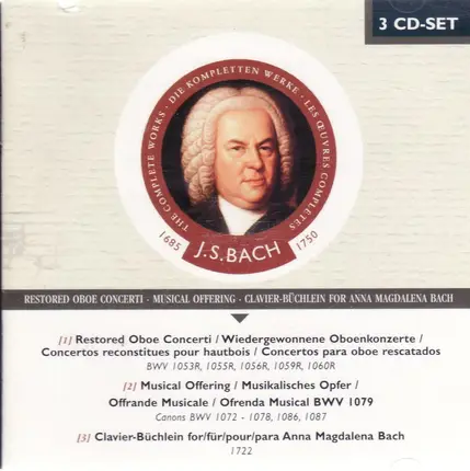 Ingo Goritzki - Bach: Restored Oboe Concerti BWV 1053/55/56Offering BWV 1079 / Clavier-Buchlein for Anna Magdalena