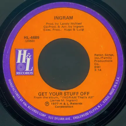 Ingram - Get Your Stuff Off / Stylin' Profylin'