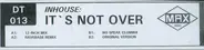 Inhouse - It's Not Over
