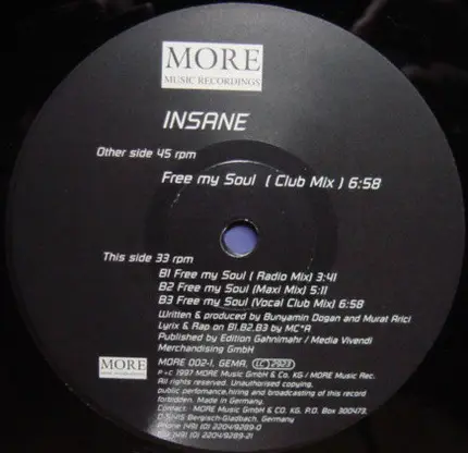 Insane - Free My Soul
