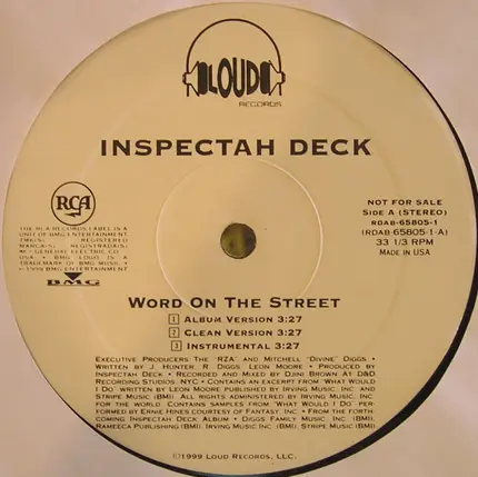 Inspectah Deck - Word On The Street / Movers & Shakers