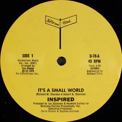 Inspired - It's A Small World / The Bare Necessities