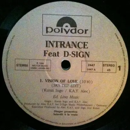 Intrance Feat. D-Sign - Visions Of Love