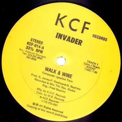 Invader - Walk And Wine