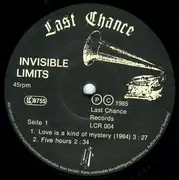 12inch Vinyl Single - Invisible Limits - Love Is A Kind Of Mystery