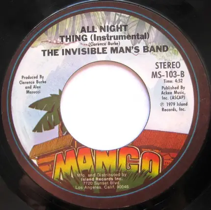 Invisible Man's Band - All Night Thing