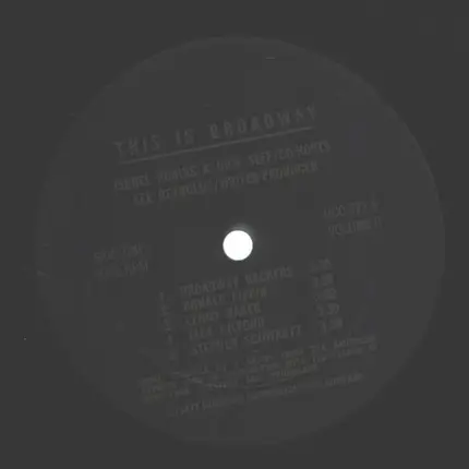 Isobel Robins, Dick Seff, Lee Reynolds - This is Broadway Volume 6