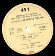 12inch Vinyl Single - Isabelle Veltin - Générique De L'emission Les Discos D'or Sous Le Soleil De...