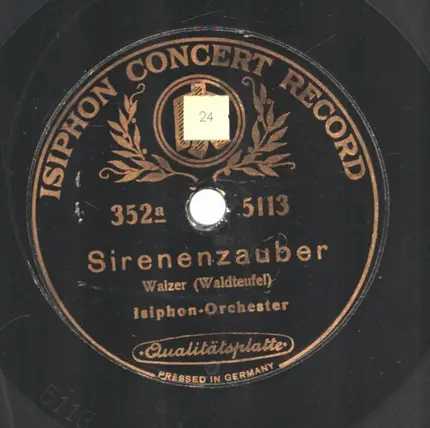 Isiphon-Orchester - Sirenenzauber / Immer oder nimmer