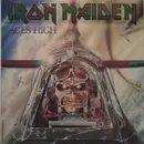7inch Vinyl Single - Iron Maiden - Aces High - Silver Injection Labels