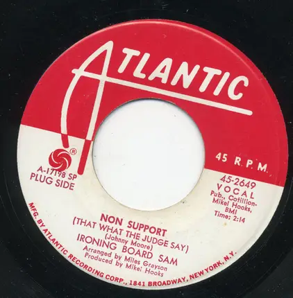 Ironing Board Sam - Non Support (That What The Judge Say)